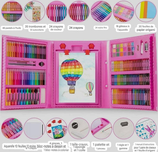 Kit de coloriage 280 pièces rose - Boutique Gi&Co
