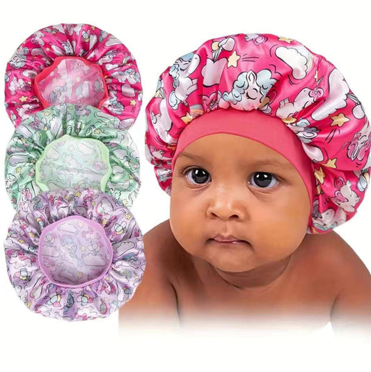 Bonnet de nuit pour enfants en satin